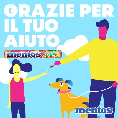 MENTOS stick Frutto Pz.20 